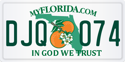 FL license plate DJQO74