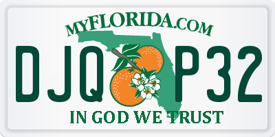 FL license plate DJQP32