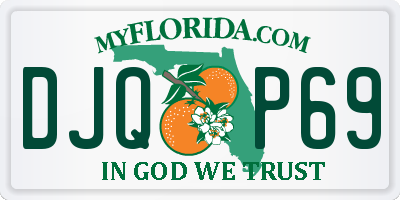 FL license plate DJQP69