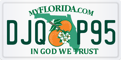 FL license plate DJQP95
