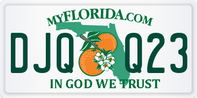 FL license plate DJQQ23