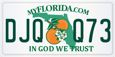 FL license plate DJQQ73