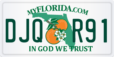 FL license plate DJQR91