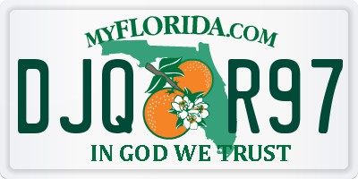 FL license plate DJQR97