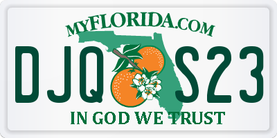 FL license plate DJQS23