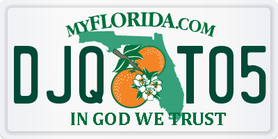 FL license plate DJQT05