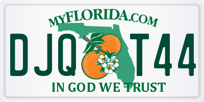 FL license plate DJQT44
