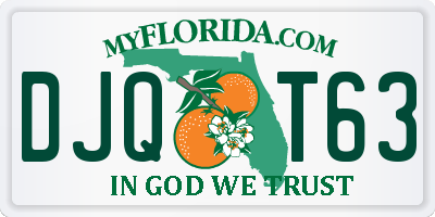 FL license plate DJQT63
