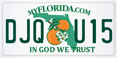 FL license plate DJQU15