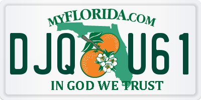 FL license plate DJQU61