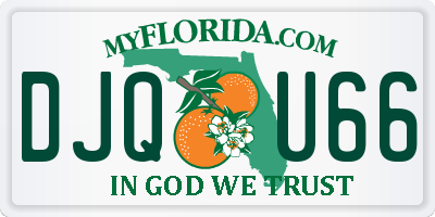 FL license plate DJQU66