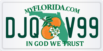 FL license plate DJQV99