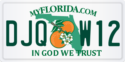 FL license plate DJQW12