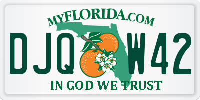 FL license plate DJQW42