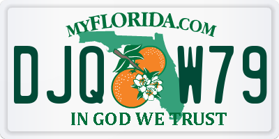 FL license plate DJQW79