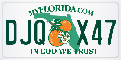 FL license plate DJQX47