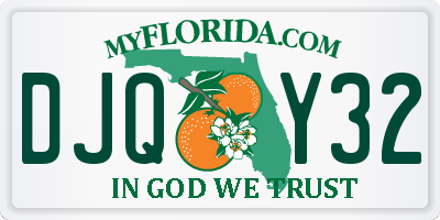 FL license plate DJQY32