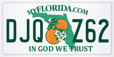 FL license plate DJQZ62