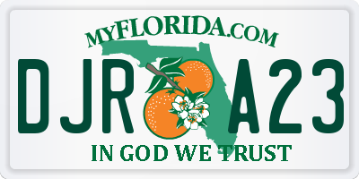 FL license plate DJRA23