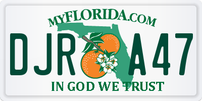 FL license plate DJRA47