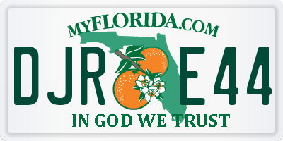 FL license plate DJRE44
