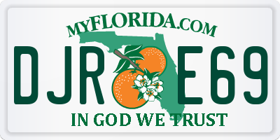 FL license plate DJRE69