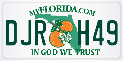 FL license plate DJRH49