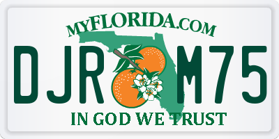 FL license plate DJRM75