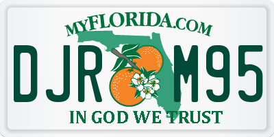 FL license plate DJRM95