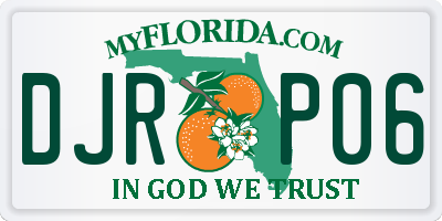 FL license plate DJRP06