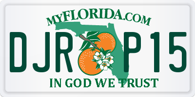 FL license plate DJRP15
