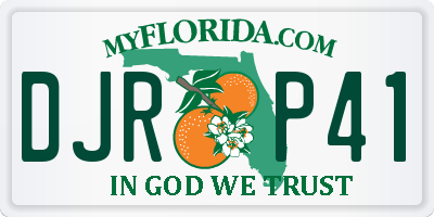 FL license plate DJRP41