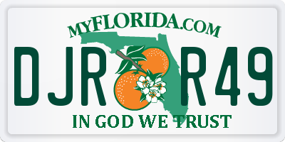 FL license plate DJRR49
