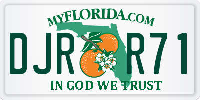 FL license plate DJRR71