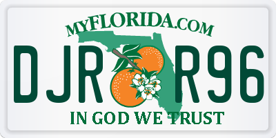 FL license plate DJRR96