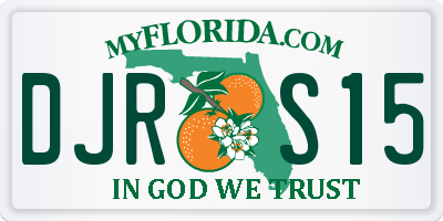 FL license plate DJRS15