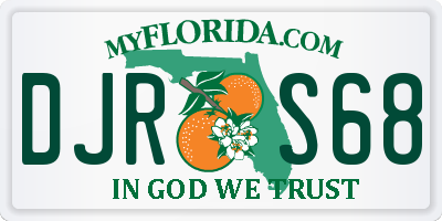 FL license plate DJRS68