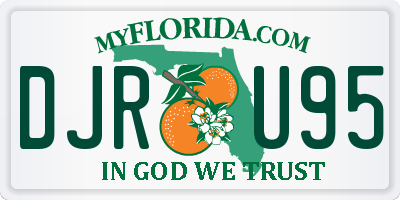 FL license plate DJRU95