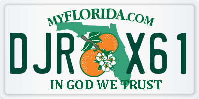 FL license plate DJRX61