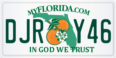 FL license plate DJRY46