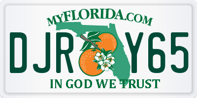 FL license plate DJRY65