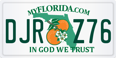 FL license plate DJRZ76