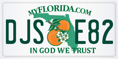 FL license plate DJSE82