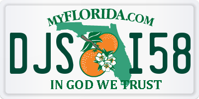 FL license plate DJSI58