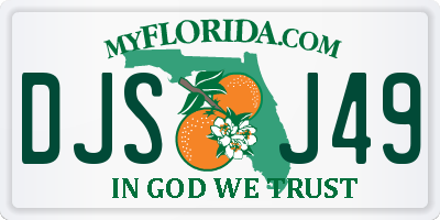 FL license plate DJSJ49