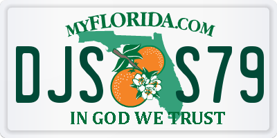 FL license plate DJSS79