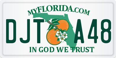 FL license plate DJTA48