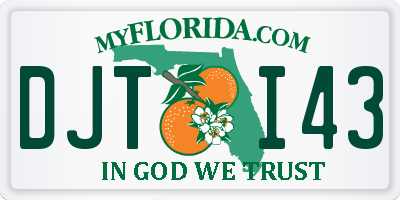 FL license plate DJTI43