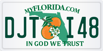 FL license plate DJTI48