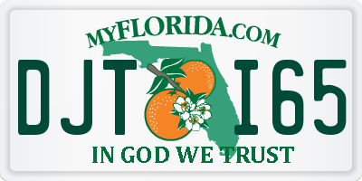 FL license plate DJTI65